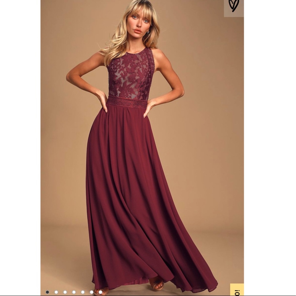 Lulus Maroon Dress